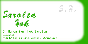 sarolta hok business card